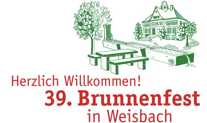 Werbeplakat für das 39. Brunnenfest in Weisbach